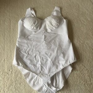 HoneyLove Tank Bodysuit Women's 3x White Shapewear Compression Support